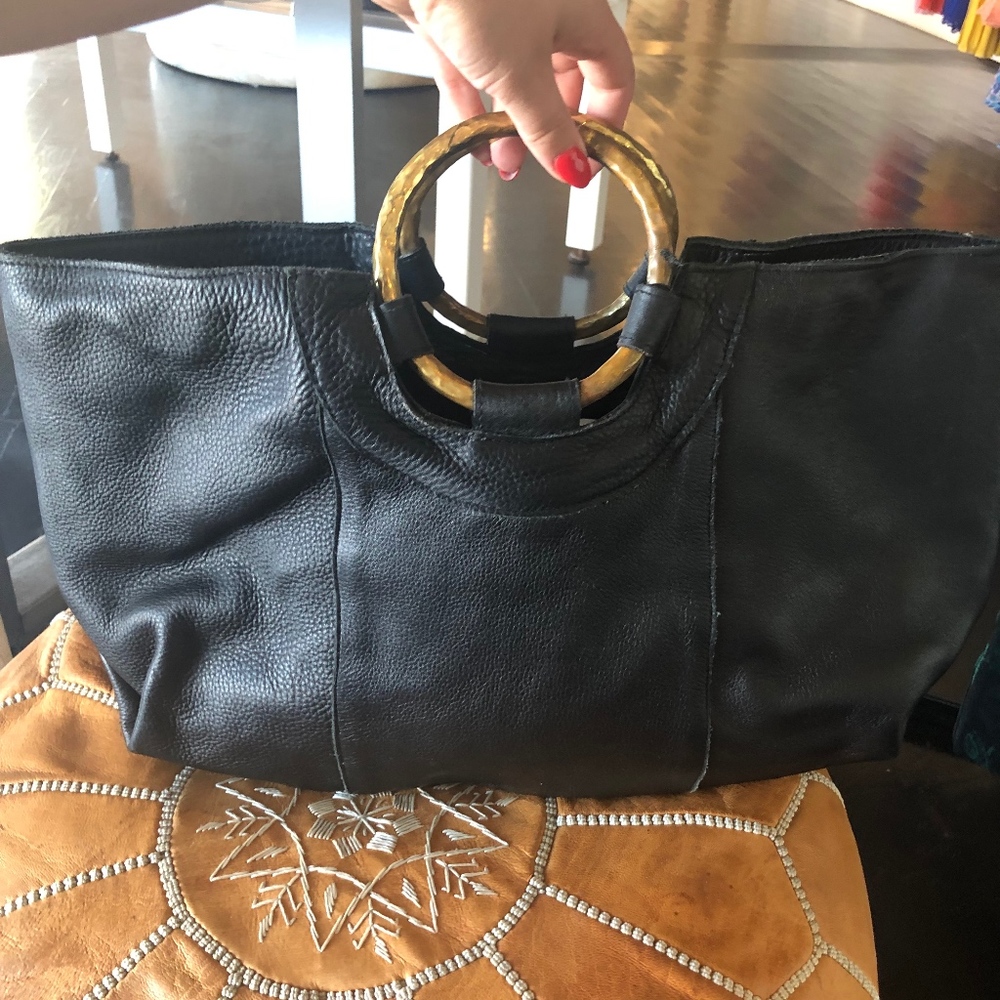 Cleobella Black Bag with Gold Hardware